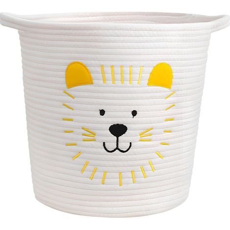 Panier de Rangement Enfant, Panier à Linge Lion Mignon, Grand Espace pour Jouets, Vêtements, idéal pour Bureau, Chambre, Placard Facile à Transporter et Pliable (1/5)
