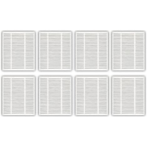8 Pièces - Filtre HEPA - Pièce De Rechange - Compatible Robot Aspirateur Et Vadrouille - Filtration Poussière Et Pollen - Pour iRobot Roomba 104 Y0140 - Blanc (1/5)