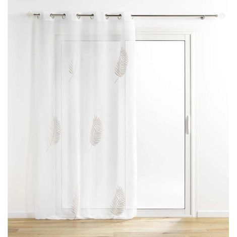 Douceur-D'Intérieur Voile Sablé Weiß 140 x 240 cm Elegant