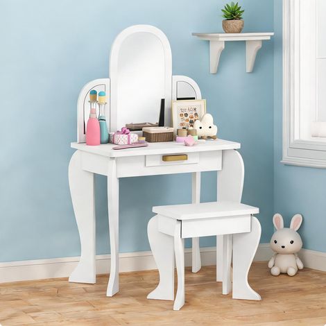 Lit enfant branco en MDF 52 x 32 x 85 cm (1/5)