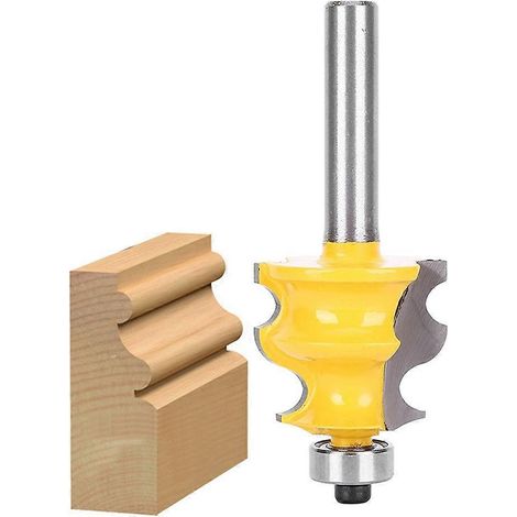 Fräser-Oberfräser, Holzbearbeitungswerkzeug, Zubehör, runder Griff, Stahl, 8 mm, Drumline-Oberfräse