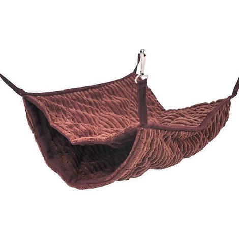 Adorable petit hamac double couche pour cage d'animaux, lit suspendu balançoire pour l'hiver, confortable et chaud.