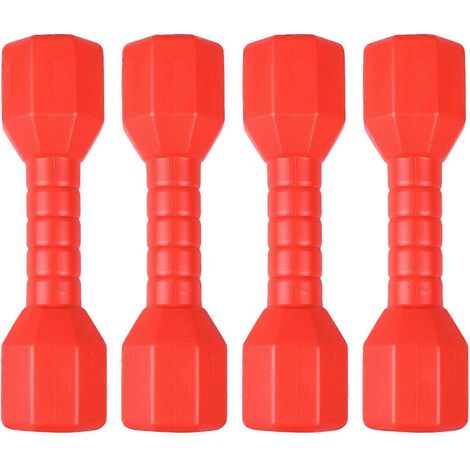 Barre d'haltères octogonales pour la musculation en maternelle, ensemble de 4 pièces (1/5)