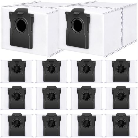 14 Stück Staubbeutel für Dreame L10s Ultra Gen 2/L10s Ultra Gen 3/X40 Ultra/X50 Ultra/L40 Ultra/L50 Ultra/Mova P10/E30/P50/V50 Staubsauger,3.2 Liter Staubbeutel mit Aktivkohleschicht
