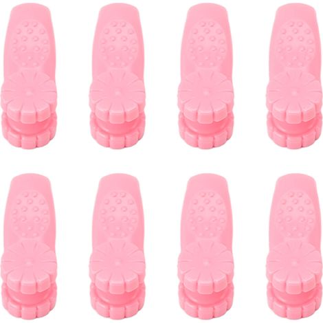 8 Pièces Clip d'Acupression pour Main en Plastique, Outil de Points de Pression pour Migraine et Maux de Tête, Rose (1/5)