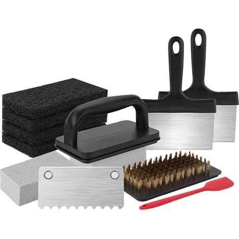 Kit de Nettoyage pour Plancha - Accessoires De Nettoyage pour Gril De (1/5)
