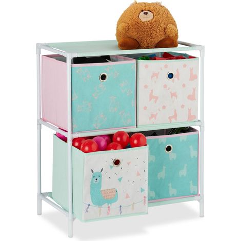 Estanteria infantil lama con cajones