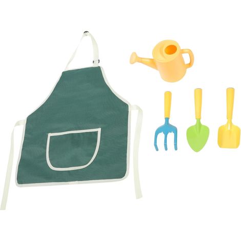 Set D'outils de Jardinage pour Garçon et Filles Tablier Confortable et Arrosoir en Métal, pour Plantes en Pot et Jardin Extérieur, Léger et Pratique (1/5)