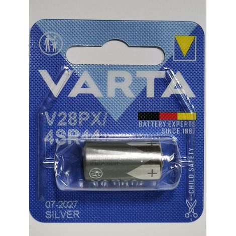 Varta Pile cylindrique oxyde d'argent V28PX 4SR44 6V - lot de 10 pieces (04028 101 401 PACK)