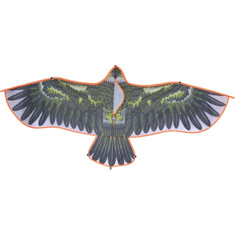 Grand cerf-volant eagle réaliste, imperméable, léger et résistant, jouet pour enfants, forme d'oiseau volant, durable et amusant en extérieur (1/5)
