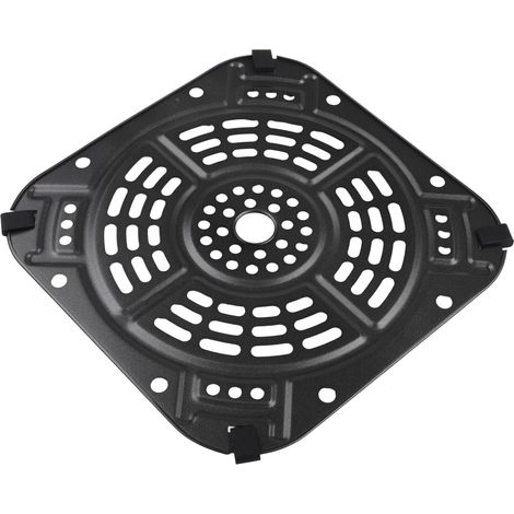 Plateau de rechange pour plaque frite à air, 21,5 x 21,5 cm, panier de cuisson carré antiadhésif compatible avec la friteuse à air 2QT AF141, accessoire facile à nettoyer pour extérieur (1/5)