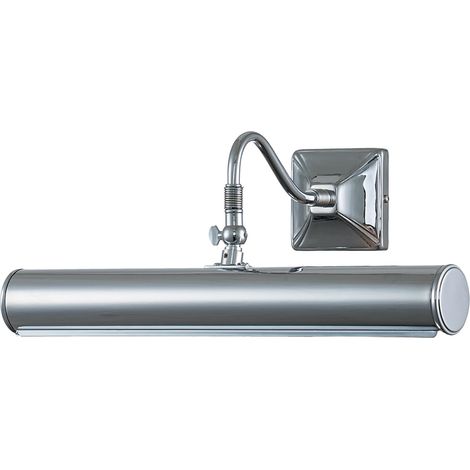 Applique Classica Picture Light Acciaio Cromo Lucido 2 Luci E14 (1/2)