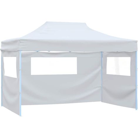 Maison Exclusive - Partyzelt Faltbar mit 4 Seitenteilen 3x4,5 m W (1/5)
