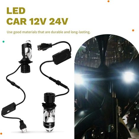 Zwei Ausführungen: Linkslenker Farbe: Schwarz Material: A82 H4 Aluminium LED-Bi-Xenon-Projektorscheinwerfer für Automobile. (1/5)