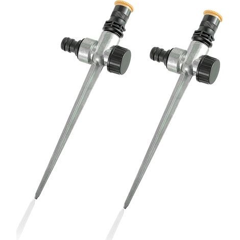 Lot de 2 arroseurs de pelouse pour l'irrigation du Jardin, système d'irrigation à 360 degrés Arroseur de Jardin Buse Ronde réglable pour Jardin, pelouse, Plantes, arroseur de pelouse Petite Surface (1/5)