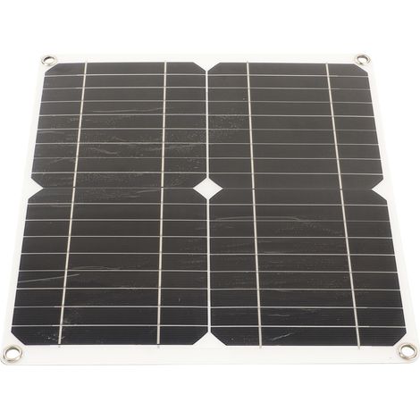 Panneau Solaire Monocristallin Étanche Haute Efficacité pour Camping-Car Voiture Bateau Remorque 20W 18V 30A (1/5)