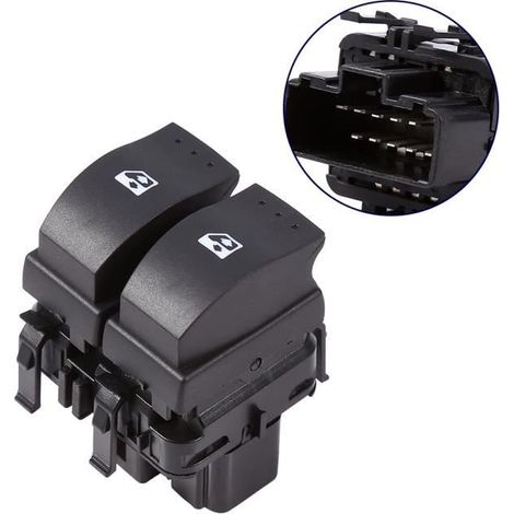 Bouton Interrupteur Lève Vitre Commutateur Electrique de Contrôle de Fenêtre Pour Renault Clio II 2 8200 060 045 -OLL (1/4)