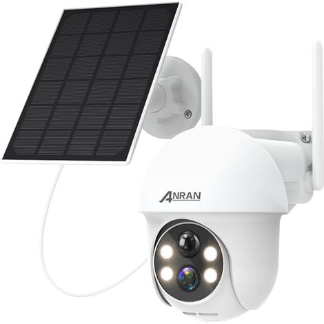 2K Caméra Surveillance WiFi sans Fil avec Batteries, Blanc (1/5)