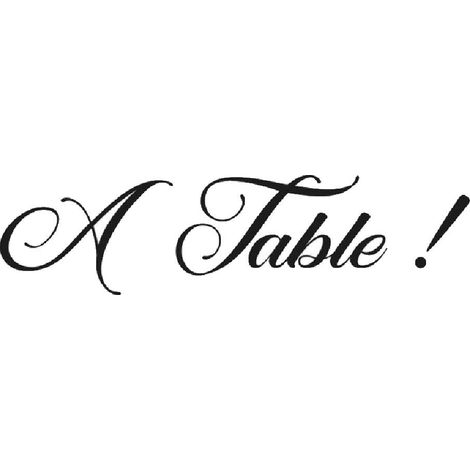 Stickers Muraux - A Table (1/2)