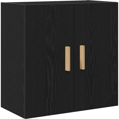 Maison Exclusive - Armadietto a muro Rovere Nero 60 x 30 x 60 cm Legno multistrato