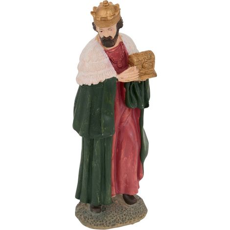 Santon per culla natalizia h.20cm in resina assortita - Atmosphera créateur d'intérieur