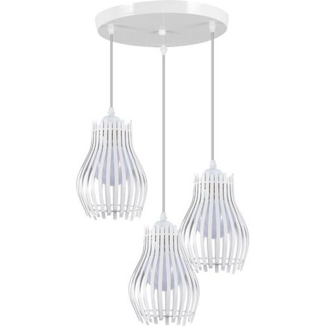 Plafoniera Ragusa Bianca 3xe27 Regx36x36cm