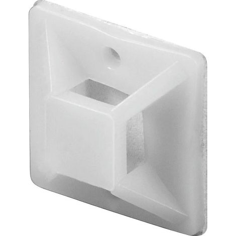 BASETTA ADESIVA PER FISSAGGIO FASCETTE 20X20 FINO A 4,5 MM 1 PEZZO