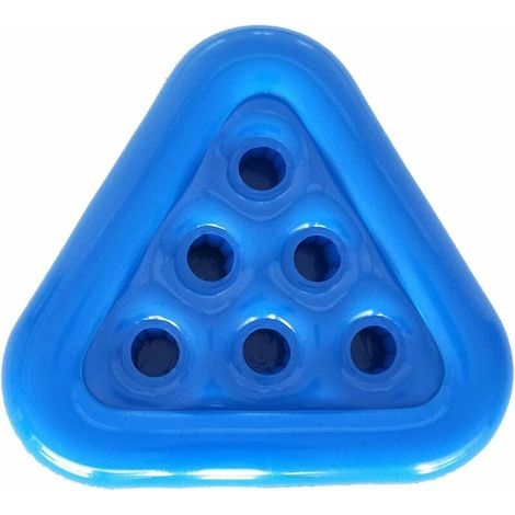 Support gonflable pour bière-pong - Jeu de piscine - Dessous de verre gonflable en triangle - Porte-gobelet - Sous-verre - Table de jeu flottante (1/5)