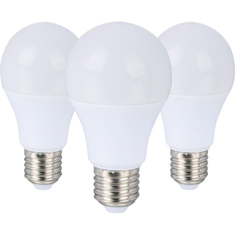 KIT 3 lampadine LED GOCCIA E27 12W luce naturale 4000°K