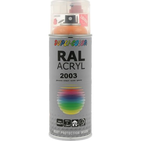 PEINTURE ACRYL RAL2003 ORANGE PASTEL BRILLANT 400ML DUPLI COLOR
