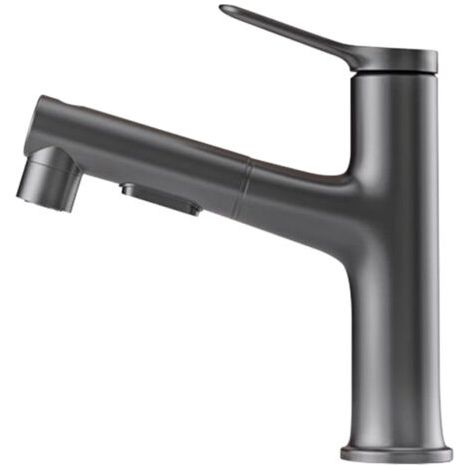 Ausziehbarer Waschtischhahn komplett aus Kupfer, für Warm- und Kaltwasser, Waschbecken, Badezimmer, Toilette, Waschtischhahn (1/5)