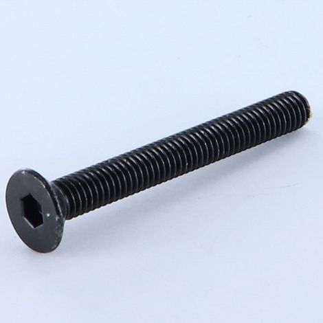 Vis métaux FHC tête fraisée empreinte hexagonale creuse M6X50 Filetée sur 50 Clé de 4 HC4 Acier zingué noir-10 pièces