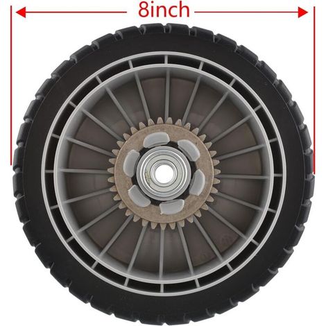 Roue Arrière de Tondeuse à Gazon de 8 pouces avec Engrenage pour Honda 42710-VE2-M01ZE 42710-VE2-M02ZE HRR216K6