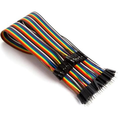 Whadda WPA428 Jumper-Kabel  [40x Drahtbrücken-Stecker - 40x Drahtbrücken-Buchse] 15.00 cm Bunt (1/4)