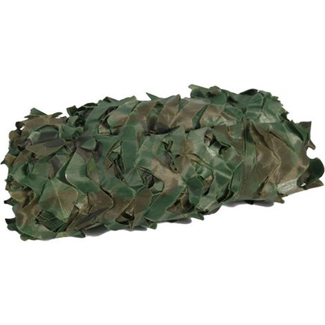 Filet de camouflage pour l'extérieur, abri de chasse, filet de camping, filet de protection solaire, abri de camping, filet de décoration de jardin 3 x 3 m (1/5)