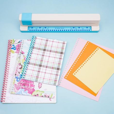 Perforadora de papel de 30 agujeros，Perforadora creativa，Cortadoras de papel，Creación de tarjetas，Perforadora redonda (1/4)