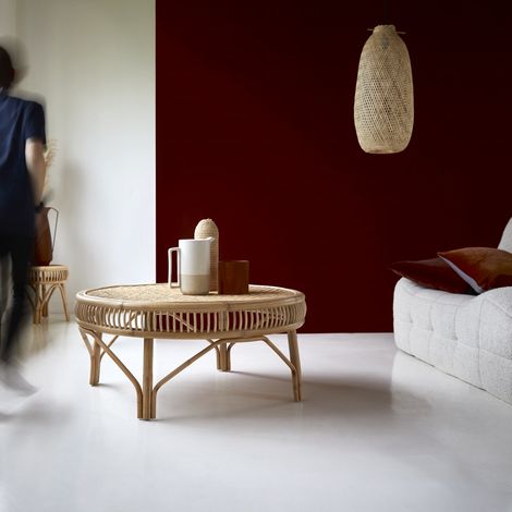 Tikamoon Zita Table basse en rotin H 40 cm × L 90 cm × P 90 cm (1/5)