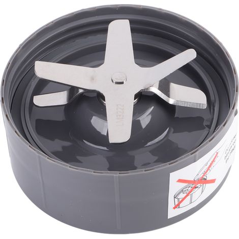 Base de lame croisée pour NutriBullet 900W, acier inoxydable noir avec joint étanche intégré, compatible 600W (1/5)