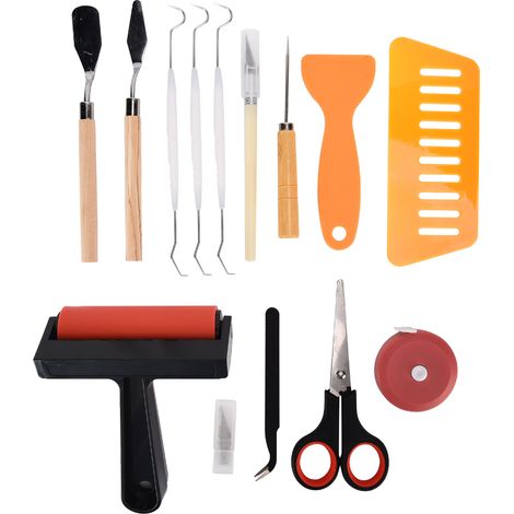 Ensemble d'outils de désherbage 19 pièces pour vinyl et artisanat avec boîte de rangement (1/5)