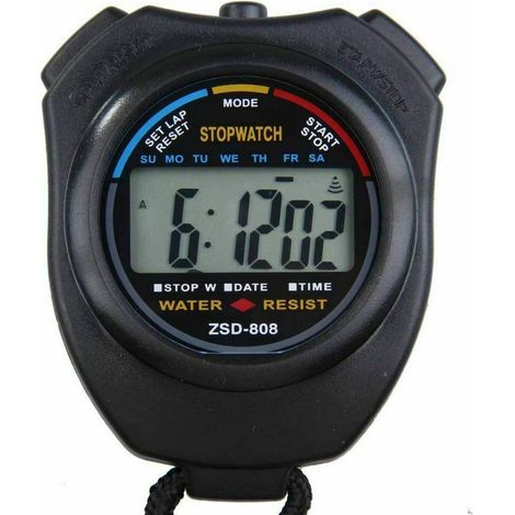 Chronomètre sportif portable de poche - Minuteur numérique multifonction avec affichage digital (1/3)