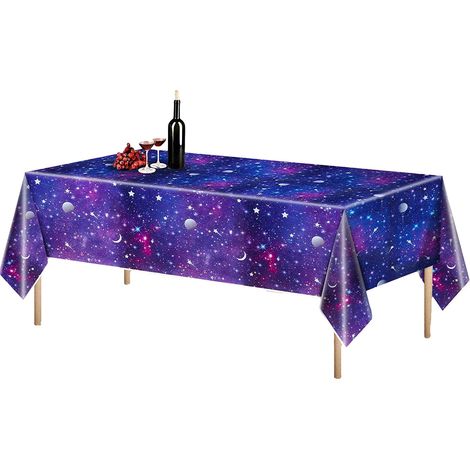 1 nappe jetable Divers accessoire de portail, rectangulaire, en plastique, pour fête thème Nuit étoilée, couverture de table (1/5)