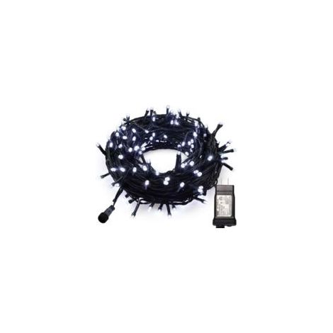 Weihnachtslichterkette, reinweiß, geeignet für Partydekorationen im Innen- und Außenbereich, 200 Lichter pro 20 Meter - Crezuo (1/4)