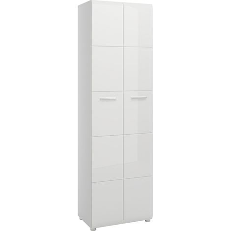 Garderobenschrank in weiß Hochglanz MALABO-129 (1/5)