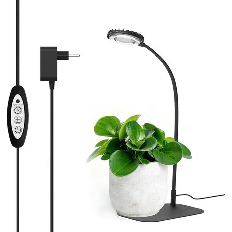 12W Desktop LED Grow Light Full Spectrum 4 Levels (1/5)