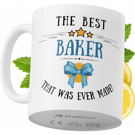 Mug humoristique pour pâtissier, avec un texte amusant et un design graphique original. Idéal pour les anniversaires, les fêtes et les occasions spéciales. Mug premium pour la maison, le bureau et le  (1/5)