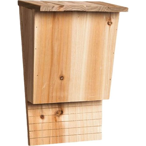 Naturaleza, refugio para murciélagos, caseta de madera de abeto sin tratar, caja (alto x ancho x profundidad): 24 x 8,3 x 9,3 cm (1/5)