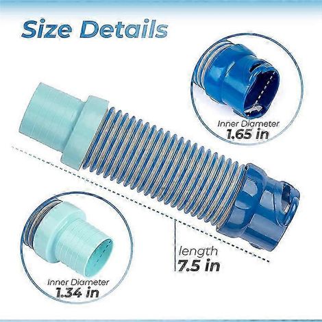 Manguera para aspiradora de piscina de 3,28 pies R0527700 Adaptador de manguera X77094 Manguera con cierre giratorio Piezas de repuesto para MX6 MX8 Po Edition 0703 (1/4)