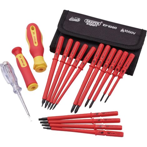 Draper 965I/18 18pc VDE Interchangeable Blade Screwdriver Set 05776