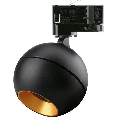 Projecteur rail tilt UKU2 Corte de fase L,C LED COB 7W 881lm(687lm)/913lm(718lm)/954lm(740lm) CRI90 2700K/3000K/4000K 24º Noir Or