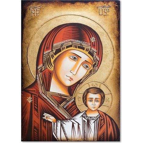 Tableau sur toile RELIGIEUSE Icône de la Vierge de Ségovie 40x60 (1/5)